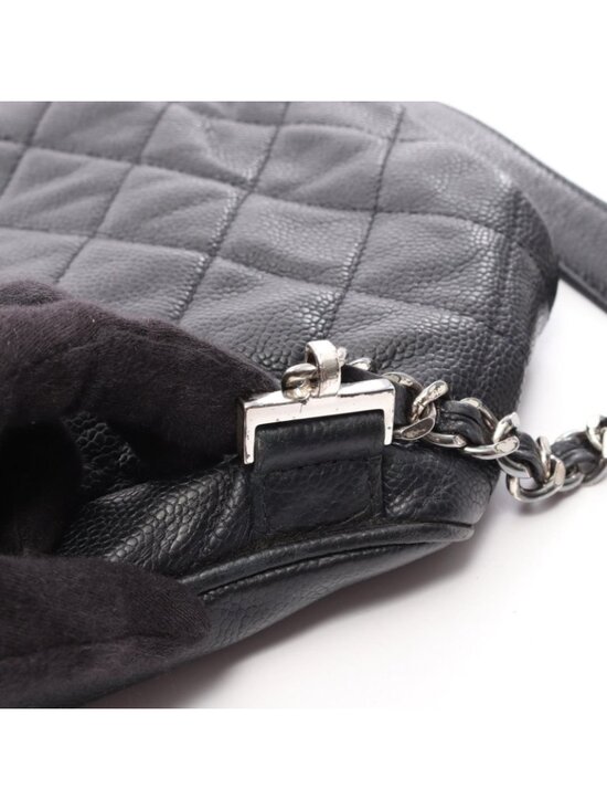 Chanel Backpack Quilted Black Caviar Leather Drawstring main image 13